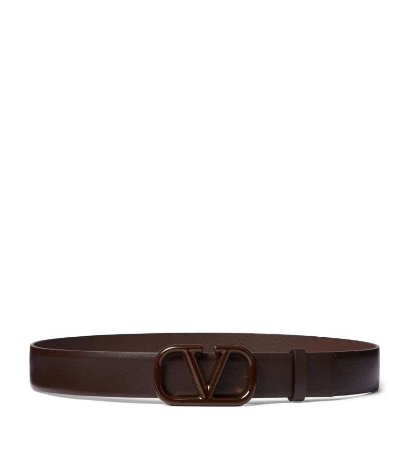 VALENTINO GARAVANI Valentino Garavani Leather Logo Belt