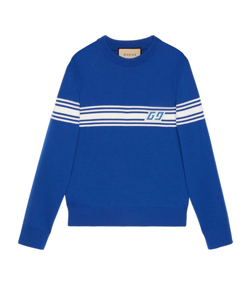 Gucci Gucci Knit Wool Sweater With Square Gg