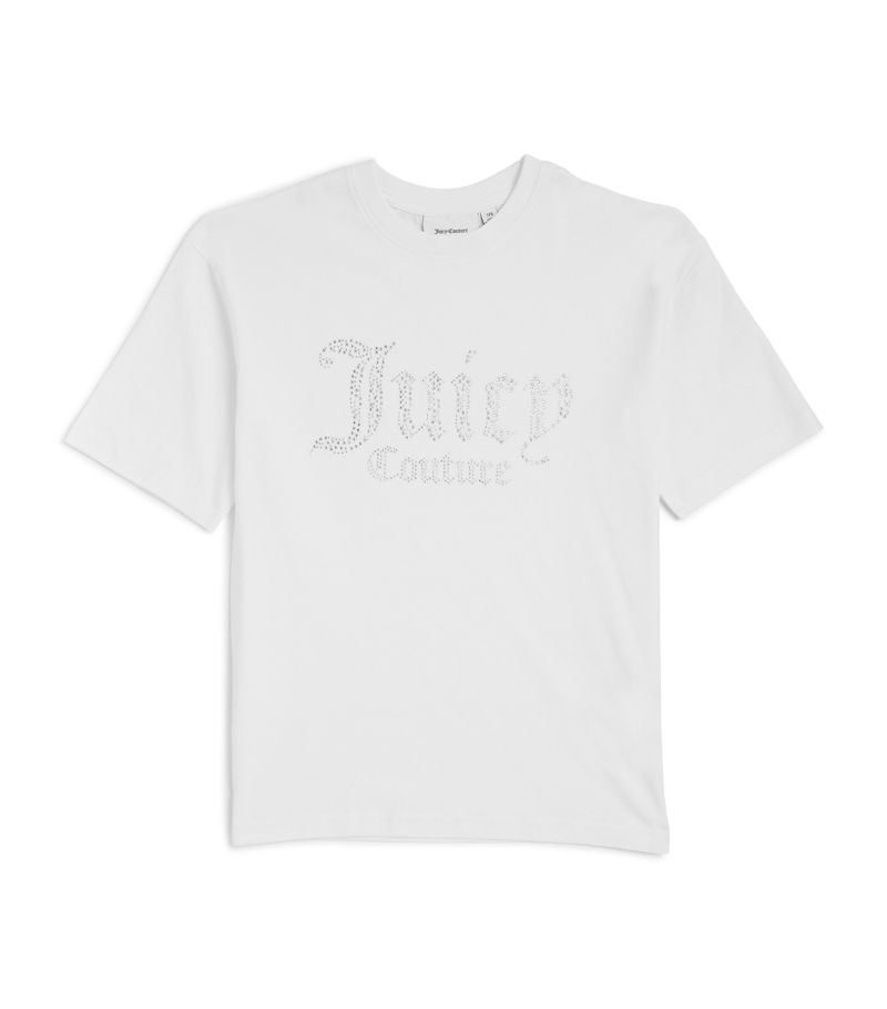Juicy Couture Kids Juicy Couture Kids Oversized Embellished Logo T-Shirt (7-16 Years)