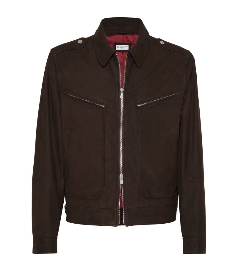 Brunello Cucinelli Brunello Cucinelli Nubuck Pilot Jacket