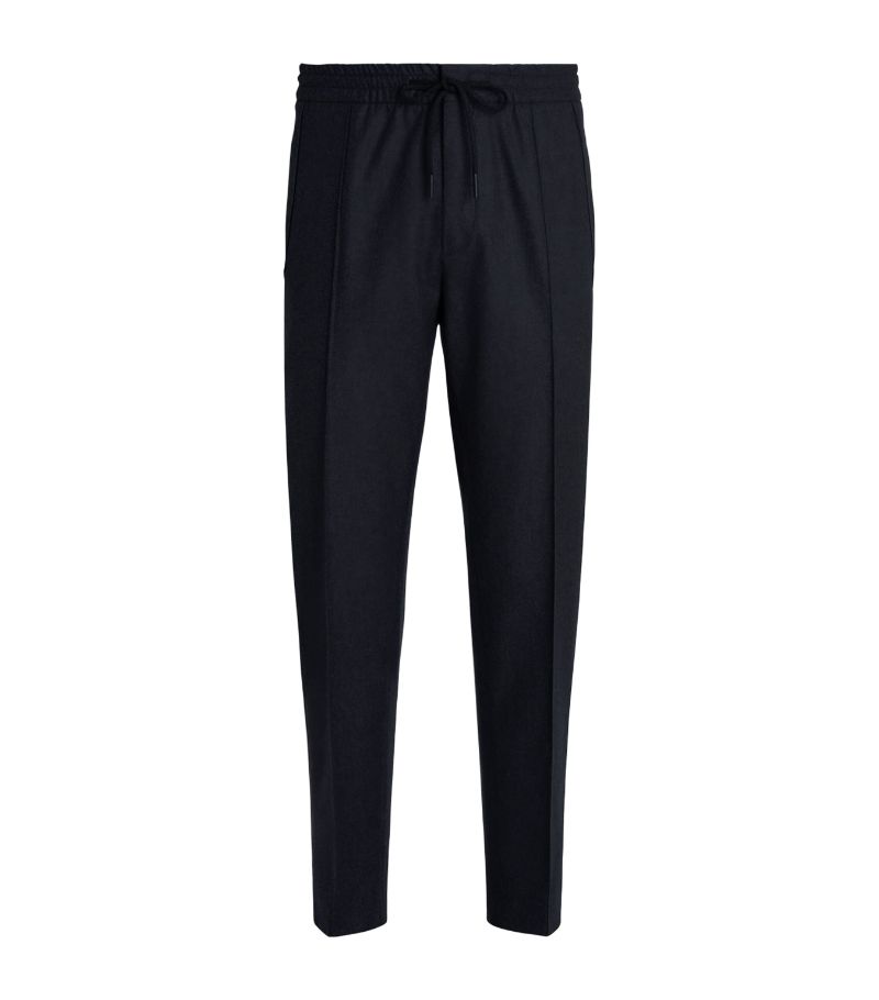 zegna Zegna Wool-Silk-Cashmere Drawstring Trousers