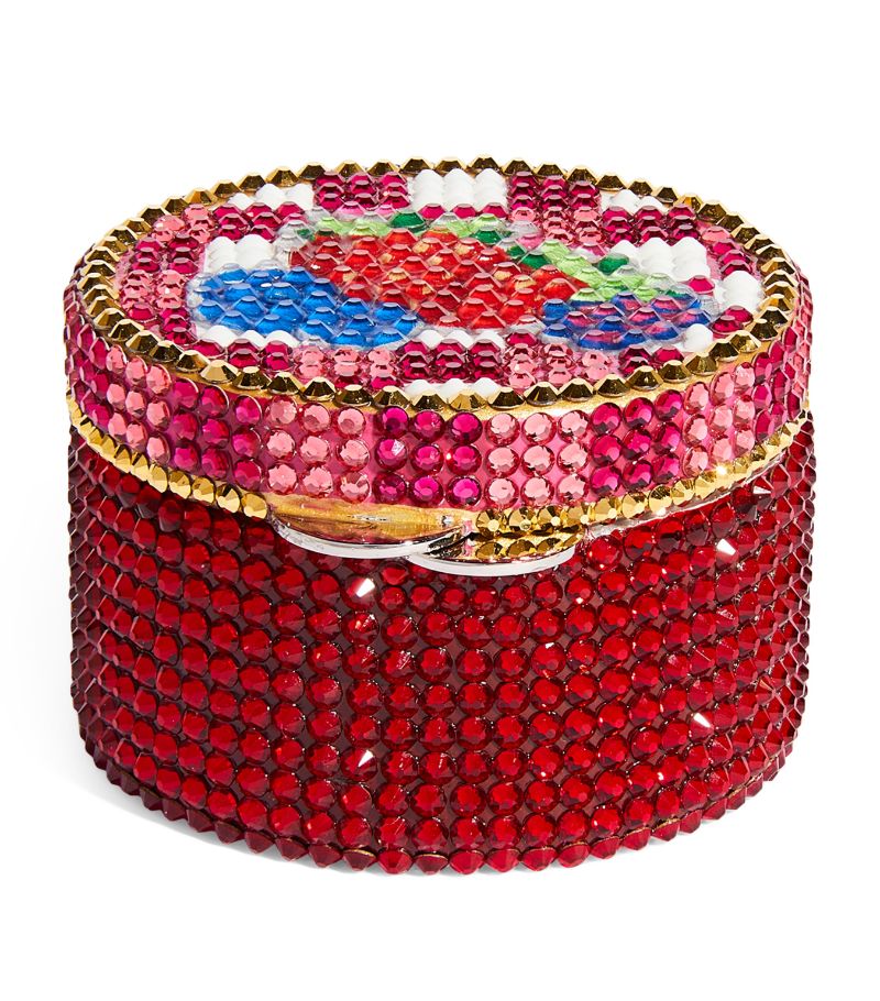 Judith Leiber Judith Leiber Crystal-Embellished Jam Jar Pillbox
