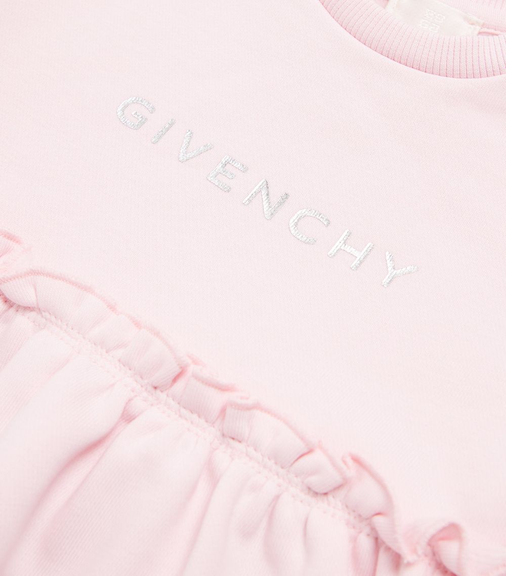 Givenchy Givenchy Kids Cotton Logo Dress (6-18 Months)