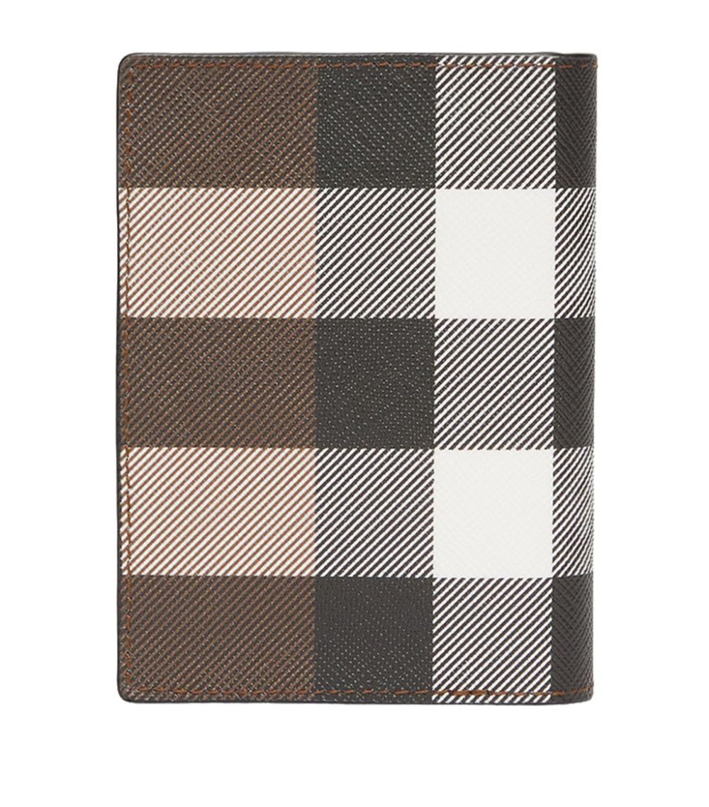 Burberry Burberry Check E-Canvas Folding Card Holder