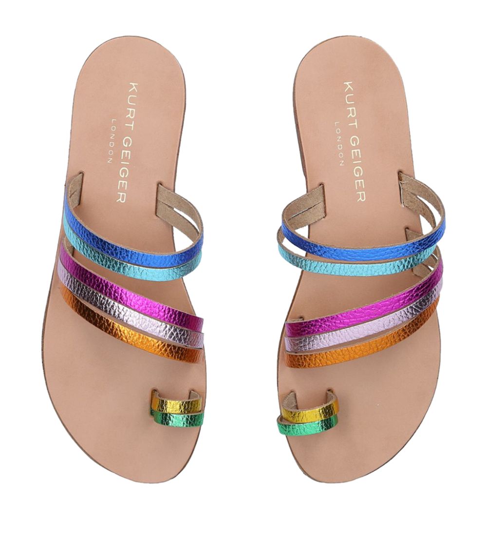 Kurt Geiger London Kurt Geiger London Leather Delilah Rainbow Sandals