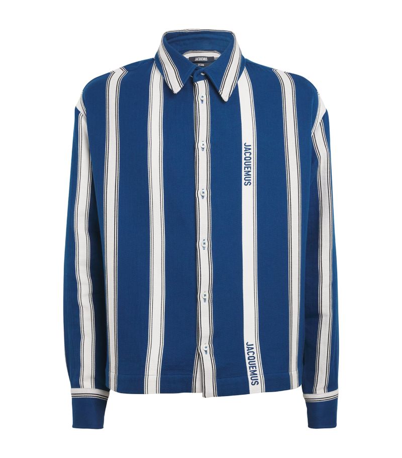 Jacquemus Jacquemus Cotton Logo Striped Shirt