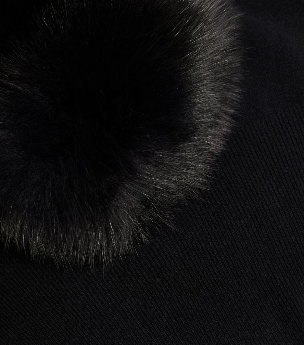 Izaak Azanei Izaak Azanei Black Fox Cuff Sweater