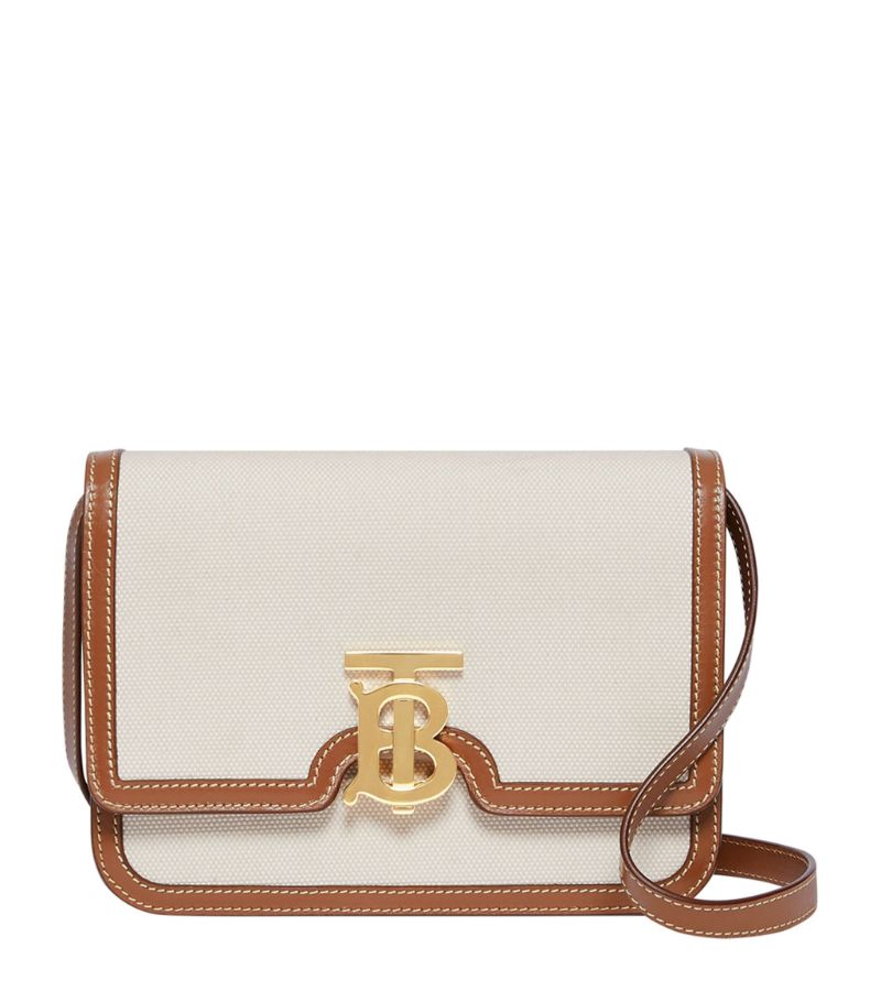 Burberry Burberry Small Canvas and Leather TB Cross-Body Bag