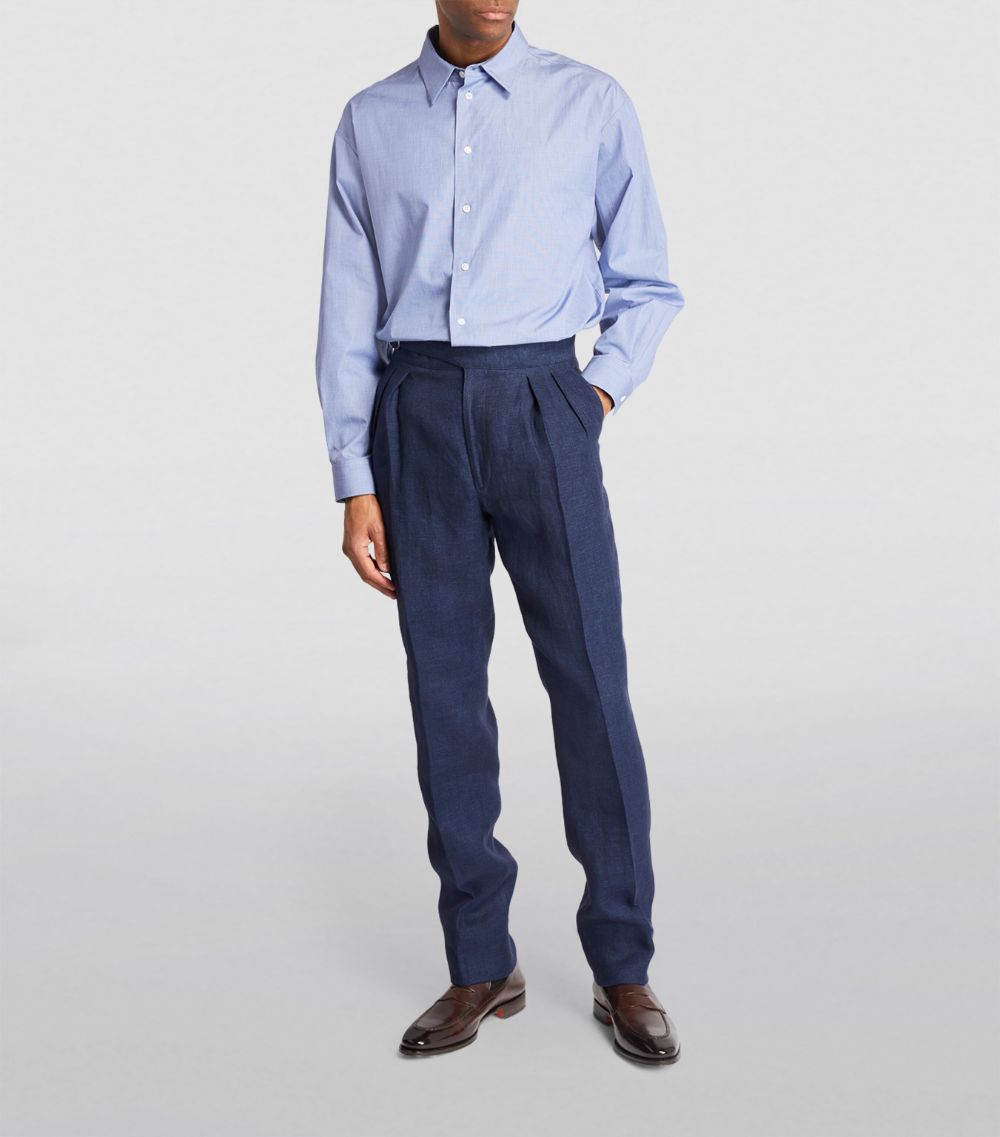 Ralph Lauren Purple Label Ralph Lauren Purple Label Linen Byron Tailored Trousers