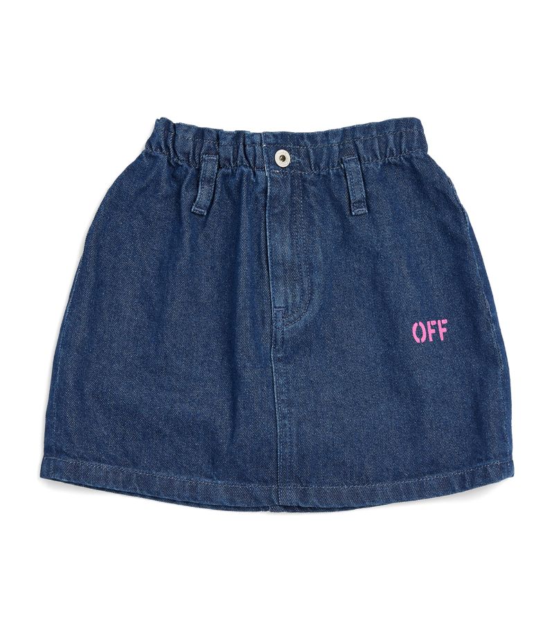 Off-White Kids Off-White Kids Logo Denim Mini Skirt (4-12 Years)