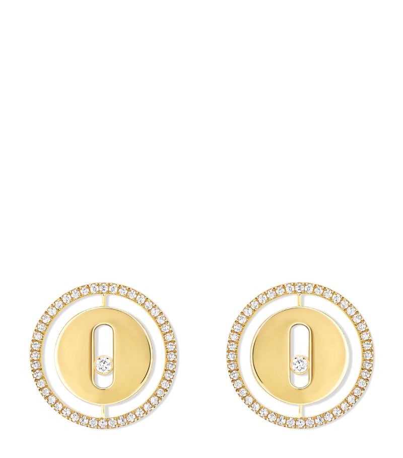 Messika Messika Yellow Gold And Diamond Lucky Move Earrings