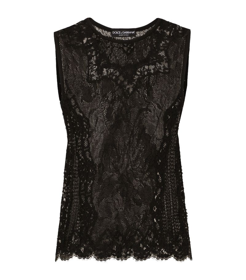 Dolce & Gabbana Dolce & Gabbana Knitted Lace Tank Top