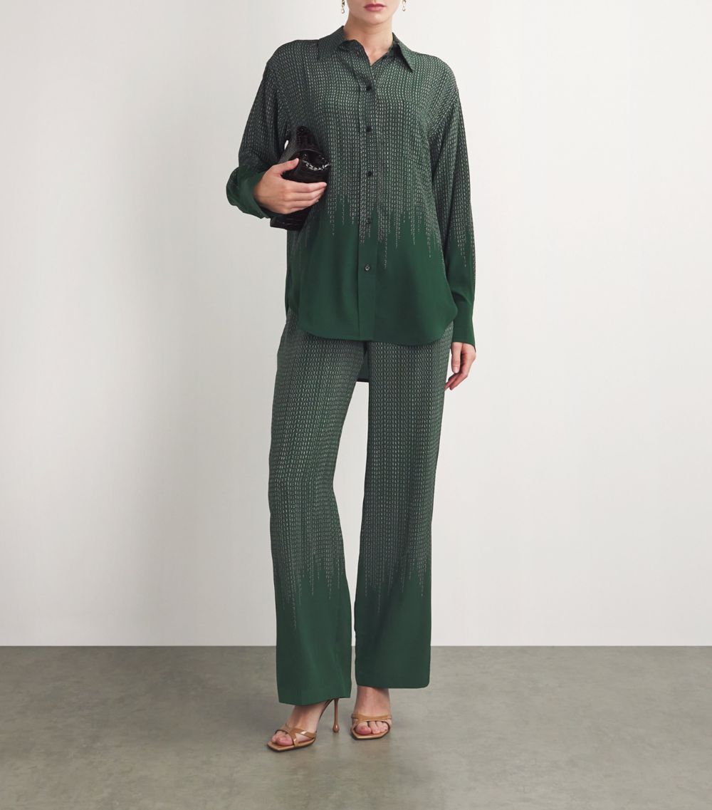 Victoria Beckham Victoria Beckham Silk Chain Print Pyjama Shirt