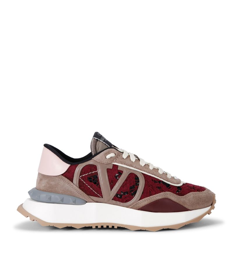 VALENTINO GARAVANI Valentino Garavani Leather Lace Runner Sneakers