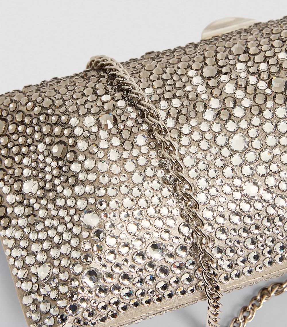 Rodo Rodo Silk Satin Crystal-Embellished Clutch Bag