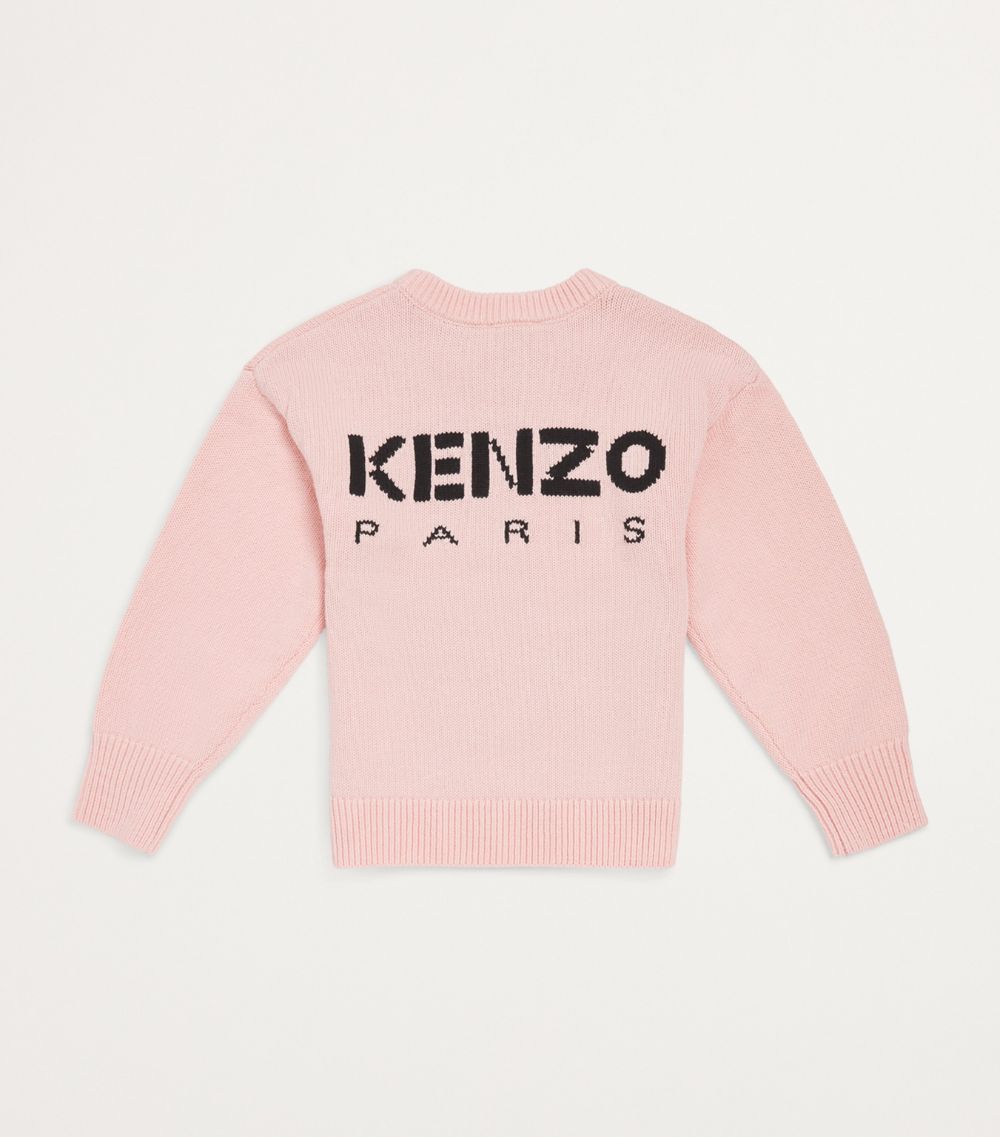 Kenzo Kids Kenzo Kids Cotton-Blend Flower Sweater (2-14 Years)