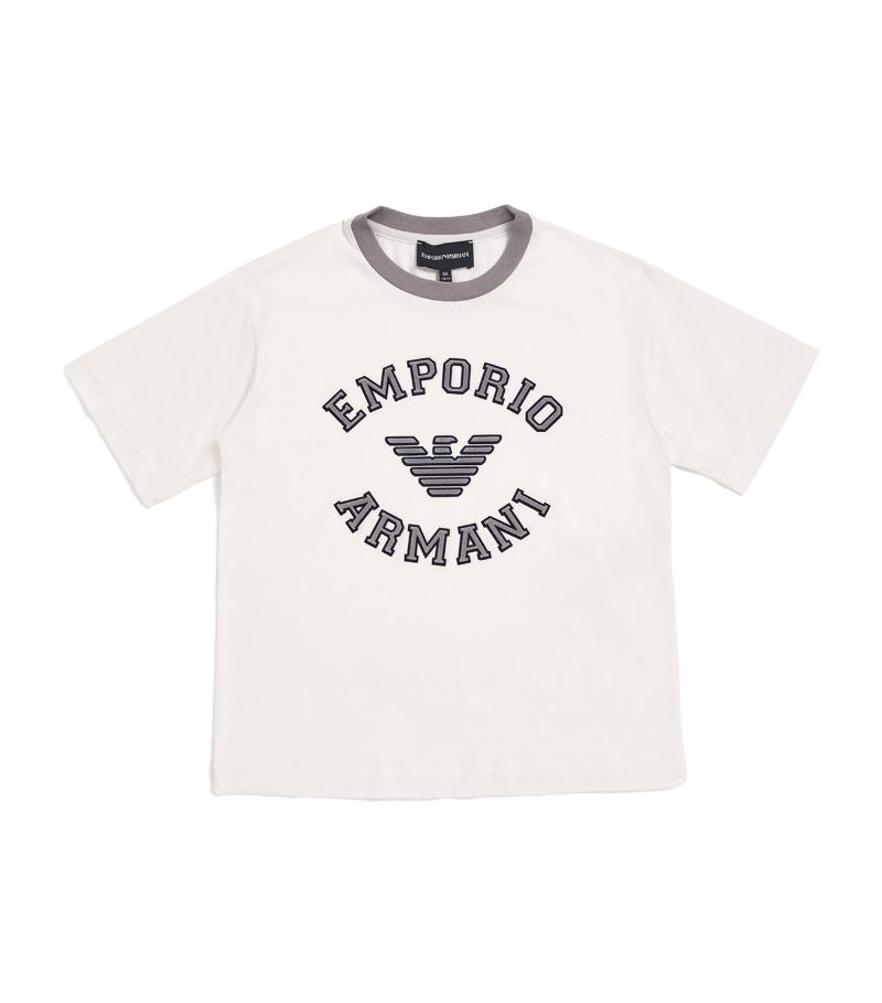 Emporio Armani Kids Emporio Armani Kids Cotton Logo T-Shirt (4-16 Years)