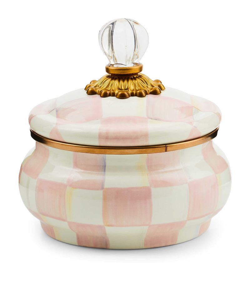 Mackenzie-Childs Mackenzie-Childs Rosy Check Squashed Pot (12Cm)