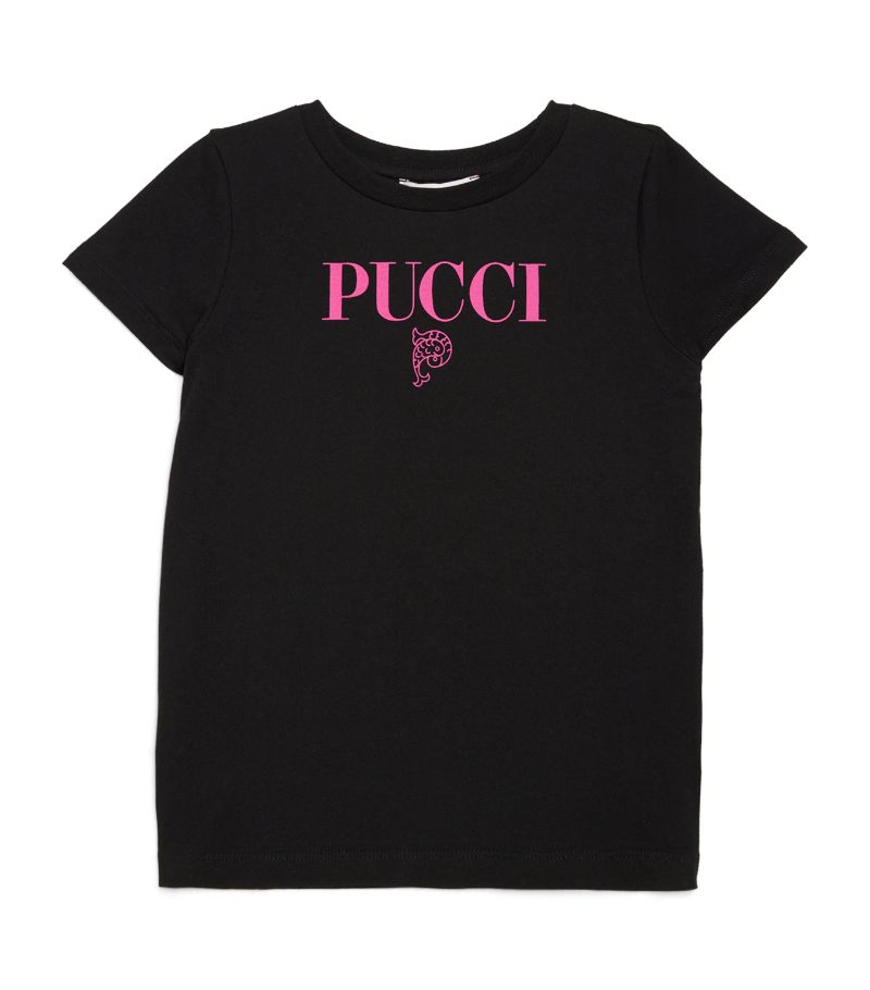 Pucci Junior Pucci Junior Cotton Small Logo T-Shirt (4-10 Years)