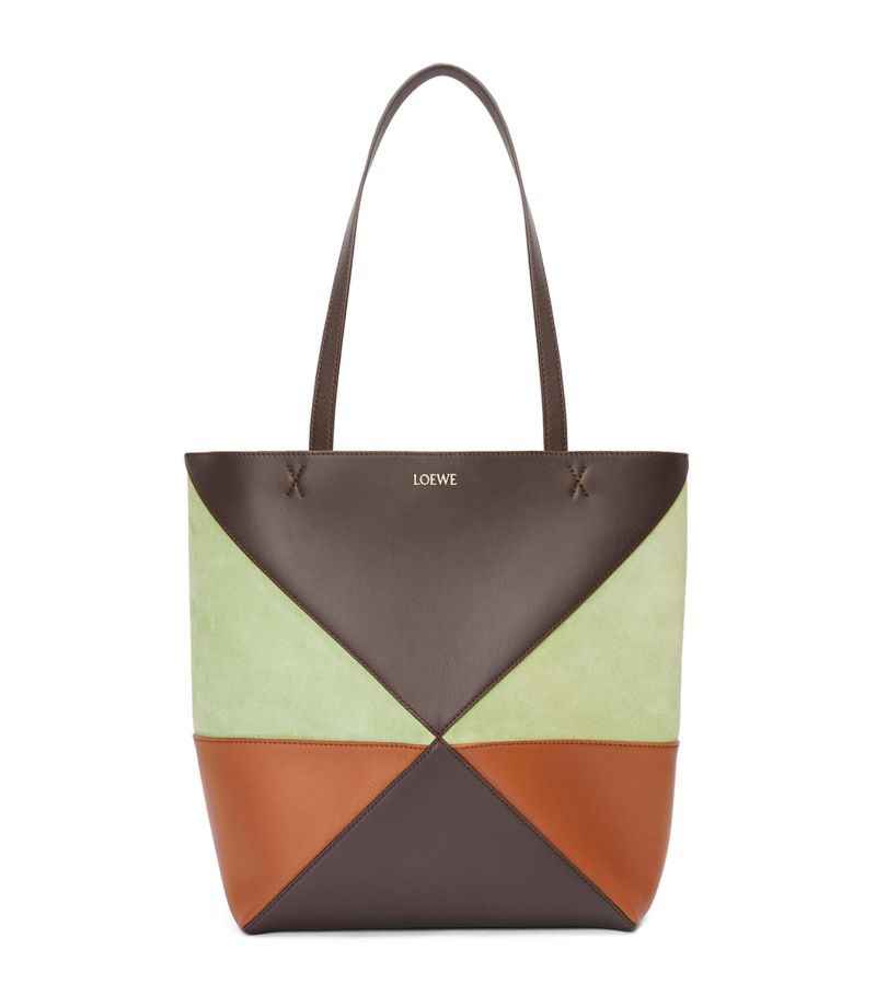 Loewe Loewe Medium Leather Puzzle Fold Tote Bag