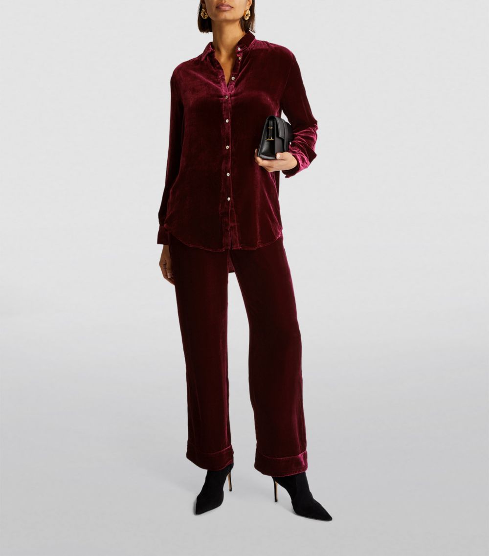 Asceno Asceno Velvet London Pyjama Shirt