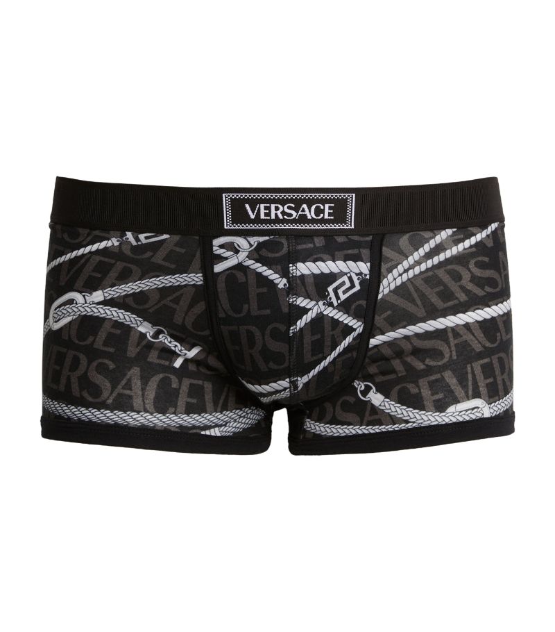 Versace Versace Stretch-Cotton Patterned Trunks