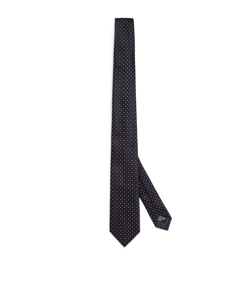 Giorgio Armani Giorgio Armani Silk Polka Dot Jacquard Tie