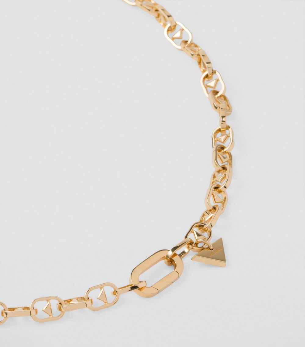 Prada Prada Triangle Chain Necklace