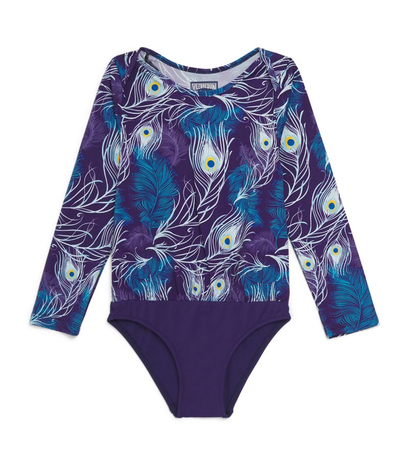 Vilebrequin Vilebrequin Kids Peacock Feather Swimsuit (2-6 Years)