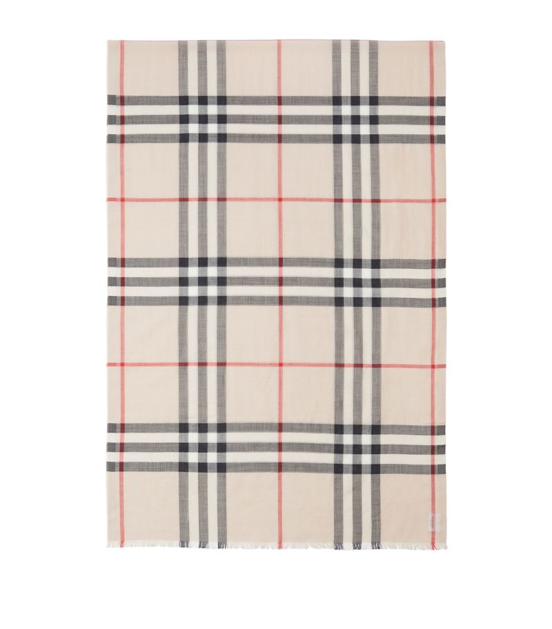 Burberry Burberry Wool-Silk Check Scarf