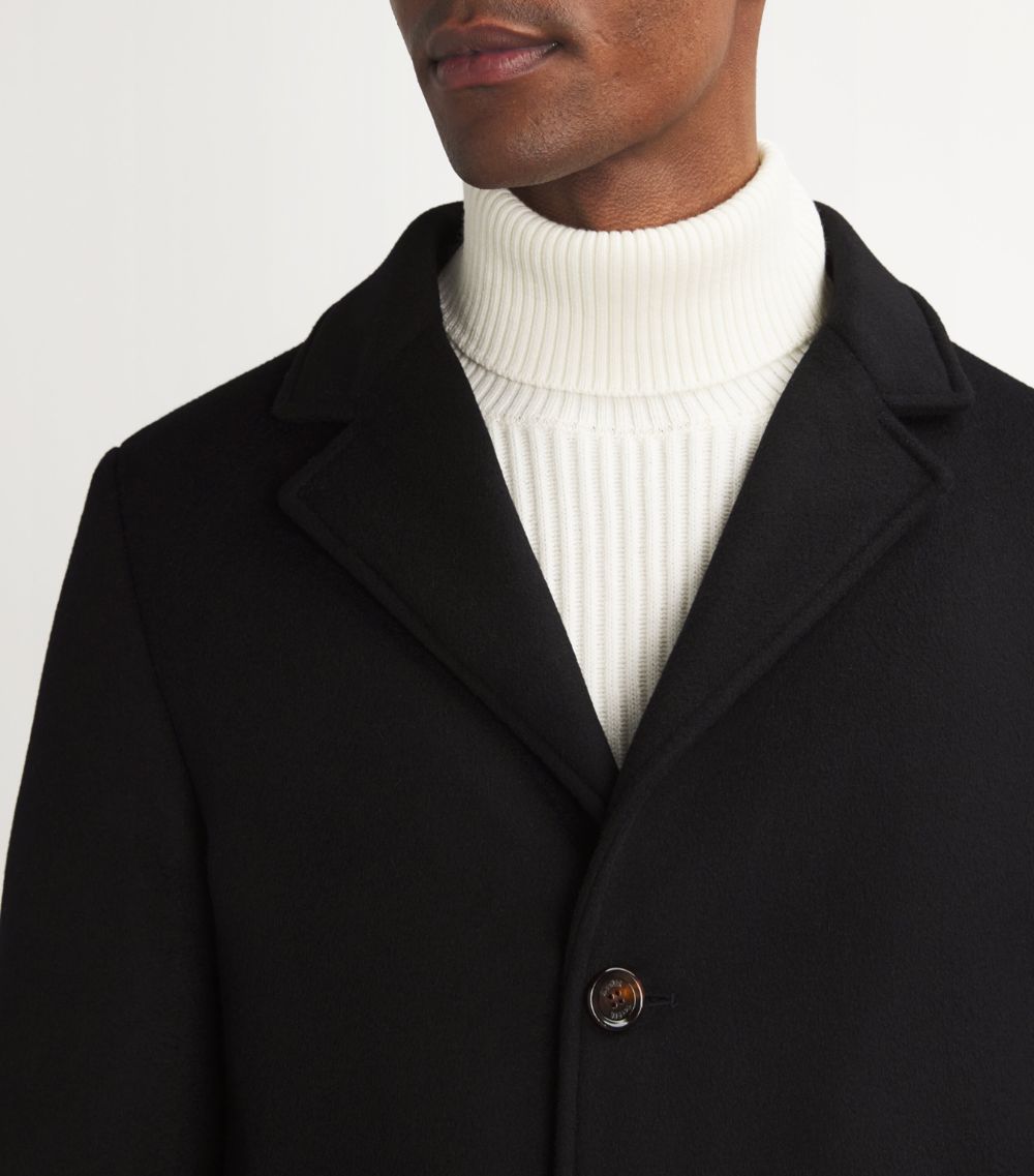 Moorer Moorer Wool-Cashmere Layered Harris-Le Coat