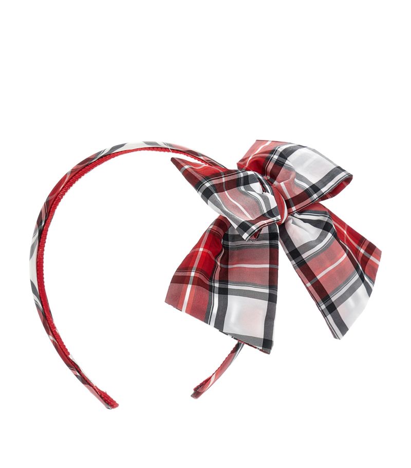 Monnalisa Monnalisa Tartan Bow-Detail Headband