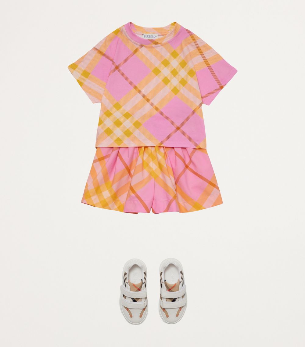 Burberry Burberry Kids Cotton Check T-Shirt (6-24 Months)