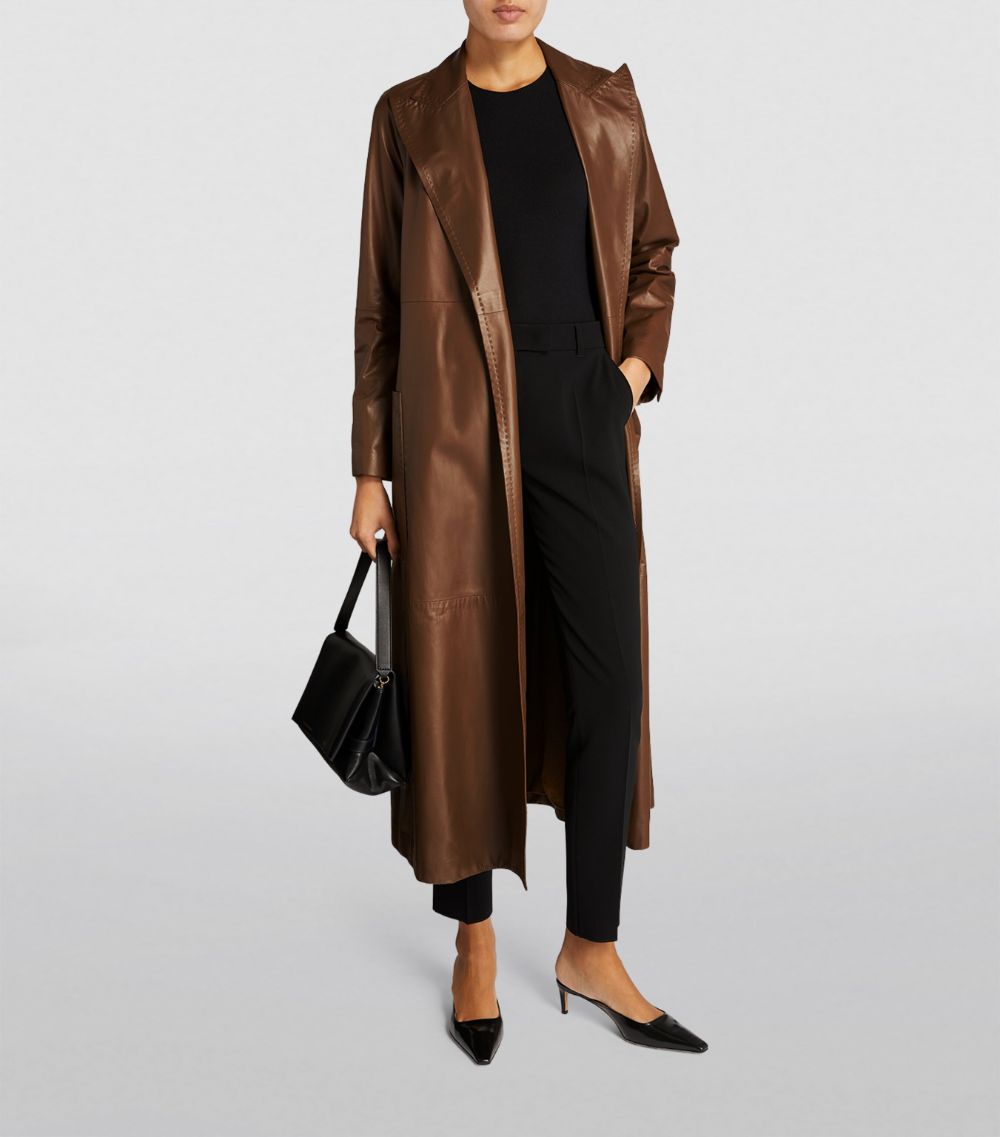 Max Mara Max Mara Leather Trench Coat