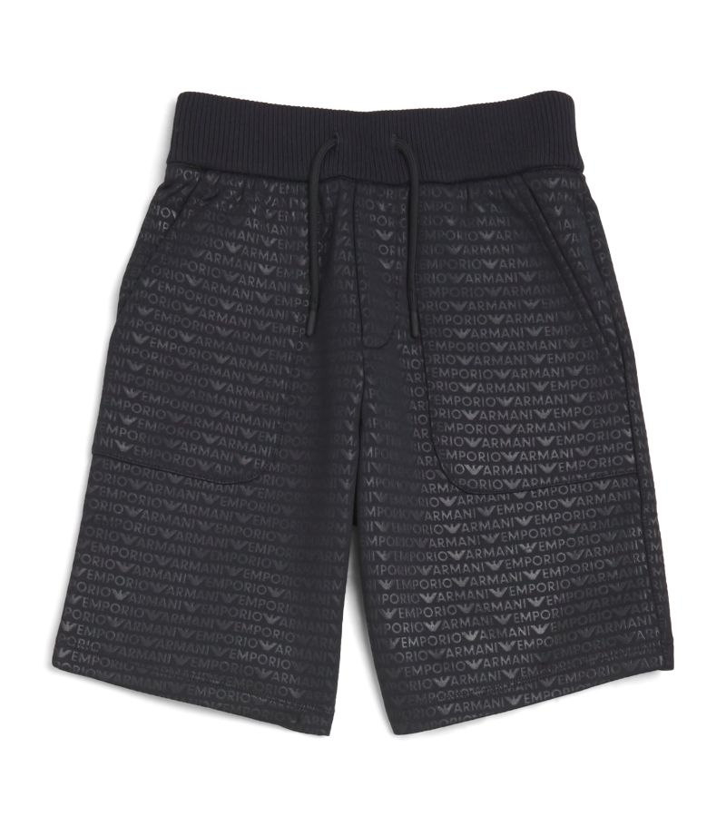 Emporio Armani Kids Emporio Armani Kids Repeat-Logo Shorts (14 Years)