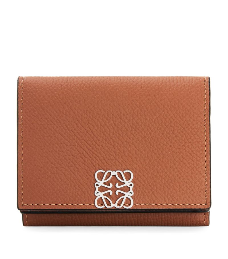 Loewe Loewe Leather Anagram Trifold Wallet