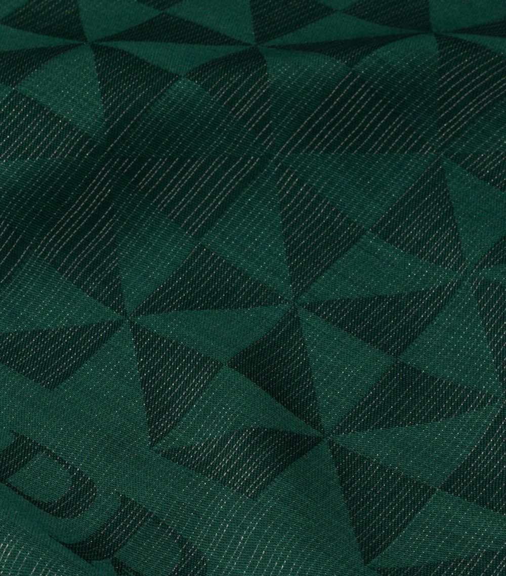 Prada Prada Metallic Triangle-Pattern Scarf