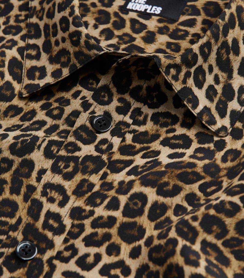 The Kooples The Kooples Silk Leopard Print Shirt