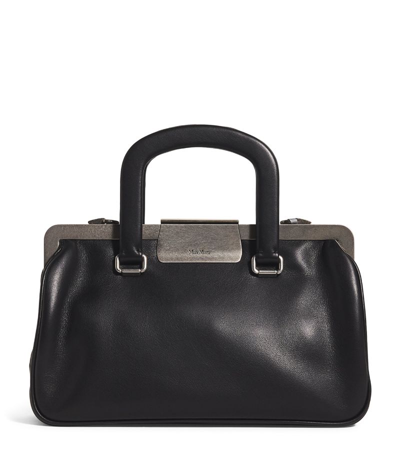 Max Mara Max Mara Leather Logo Top-Handle Bag