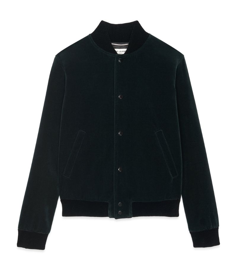 Saint Laurent Saint Laurent Logo Bomber Jacket