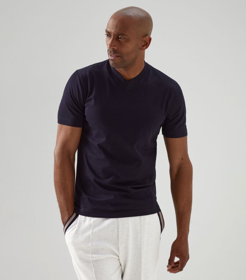 Brunello Cucinelli Brunello Cucinelli Cotton V-Neck T-Shirt