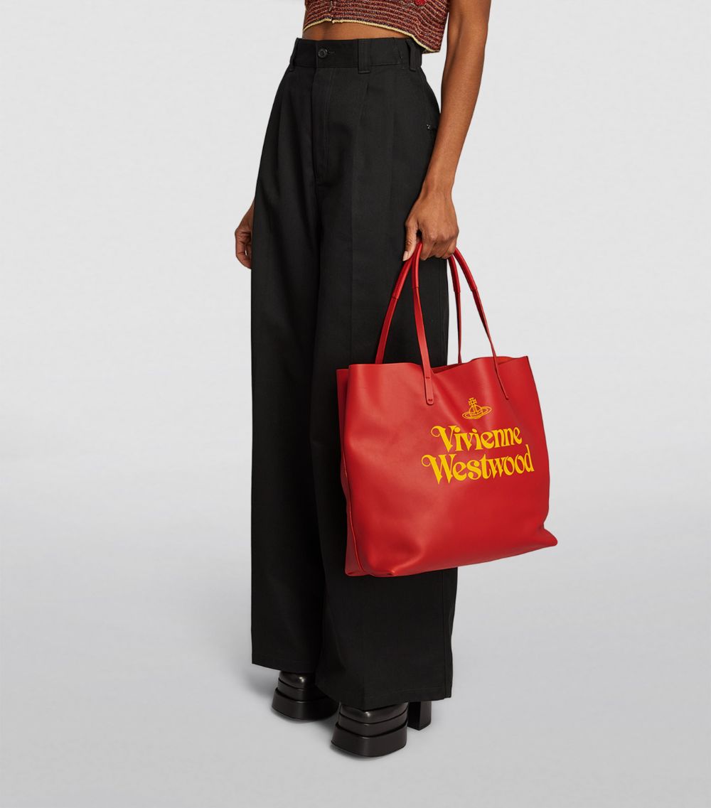 Vivienne Westwood Vivienne Westwood Leather Logo Tote Bag