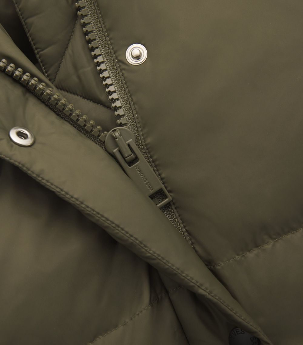  Yves Salomon Army Lambswool-Trim Down Jacket