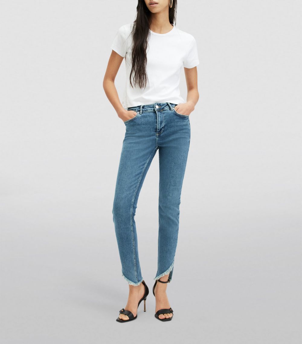 Allsaints Allsaints Asymmetric-Hem Dax Skinny Jeans