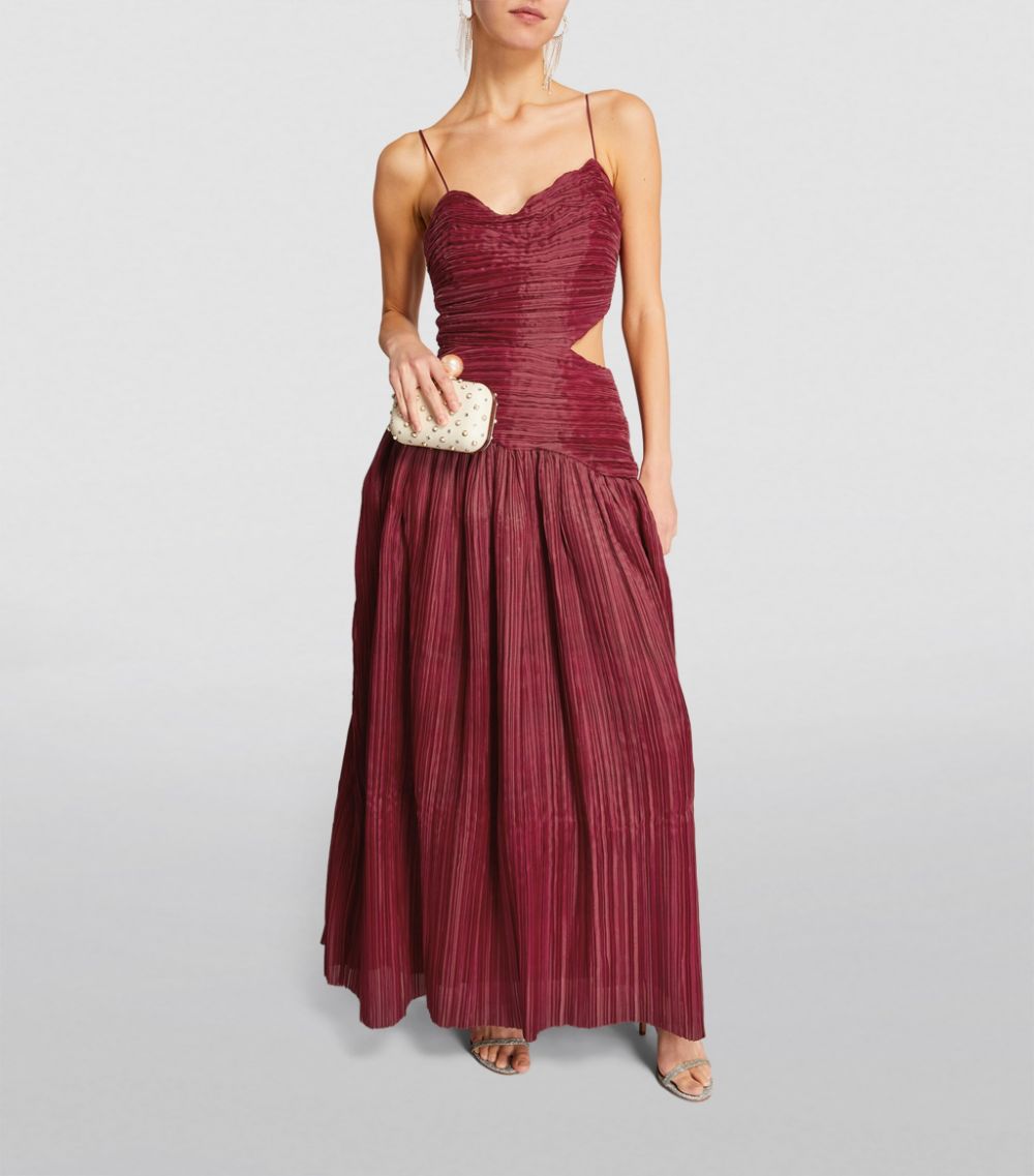 Aje Aje Pleated Laurier Maxi Dress