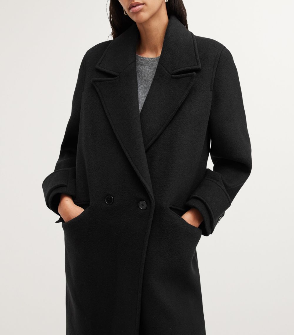 Allsaints Allsaints Double-Breasted Mabel Coat