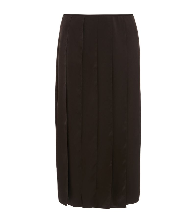 Jw Anderson Jw Anderson Satin Panelled Midi Skirt