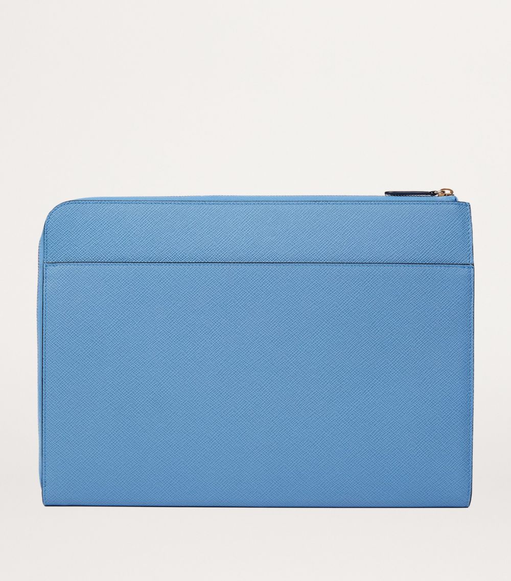 Smythson Smythson Small Panama Leather Laptop Case