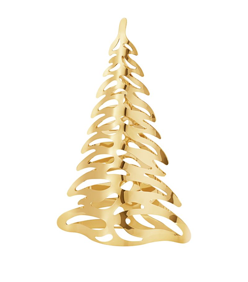 Georg Jensen Georg Jensen Large Gold-Plated Tree Ornament (20.5cm)