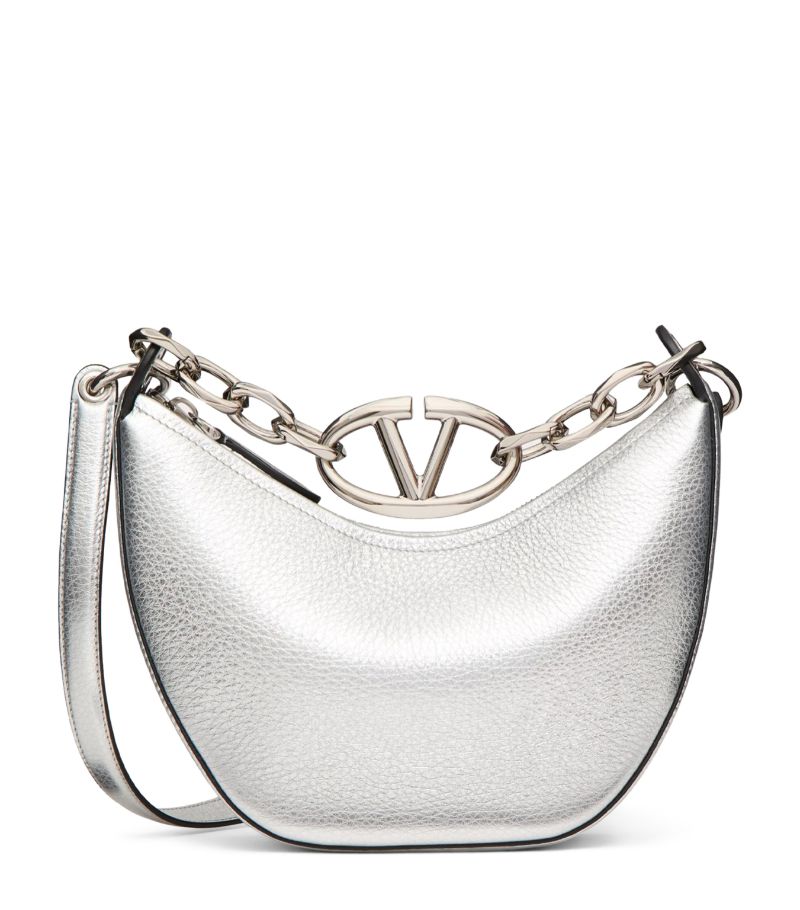 VALENTINO GARAVANI Valentino Garavani Mini Leather Vlogo Moon Shoulder Bag